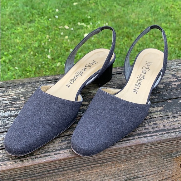 Yves Saint Laurent sling back heel sz 6M - Picture 1 of 8